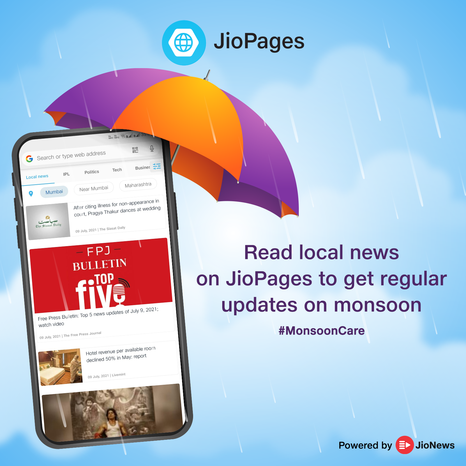 JioPages Monsoon Care Campaign